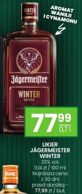 Likier Jägermeister Winter 0,7l promocja w Twój Market