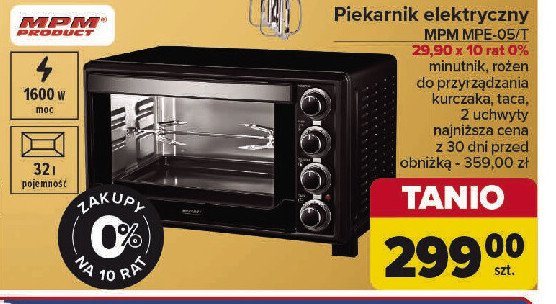 Piekarnik mpe-05/t Mpm product promocja w Carrefour