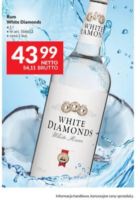Rum White Diamonds promocja w Makro
