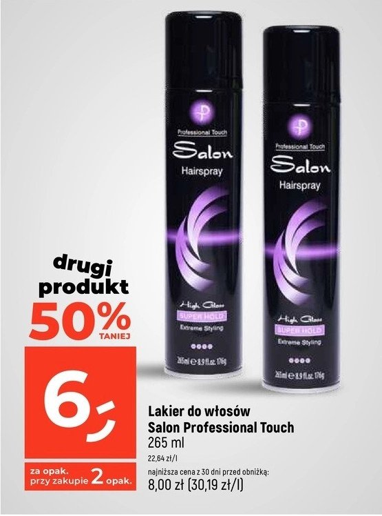 Lakier do w艂os贸w SALON PROFESSIONAL promocja