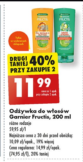 Odżywka do włosów Fructis promocja