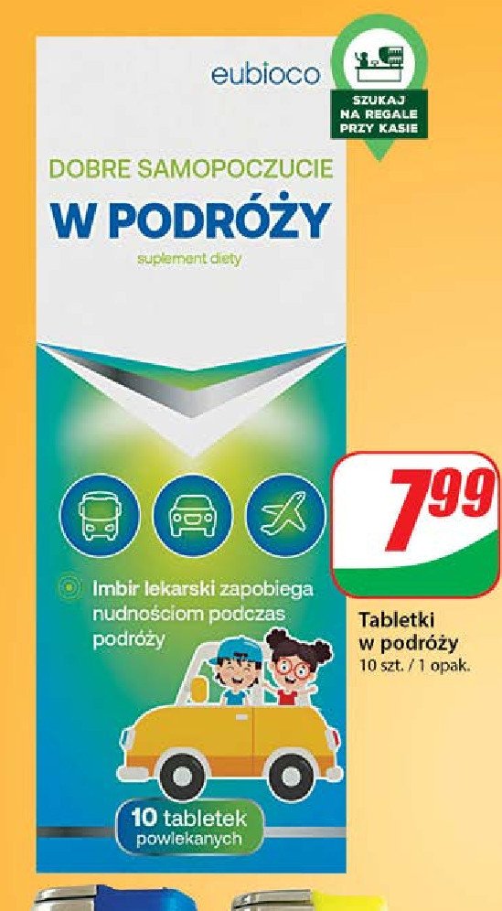 Suplement dobre samopoczucie w podróży Eubioco promocja