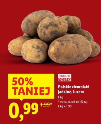 Ziemniaki jadalne, luzem, Polskie ziemniaki Lidl promocja w Lidl
