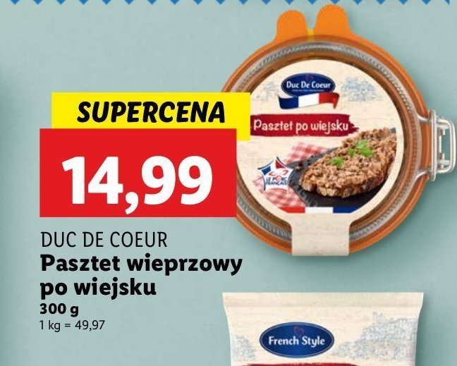 Pasztet po wiejsku Duc de coeur promocja