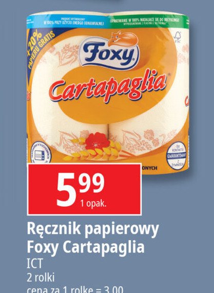 Ręcznik kuchenny Foxy cartapaglia promocja