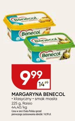 Margaryna Benecol klasyczny smak masła promocja w Chata Polska