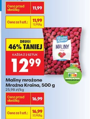 Maliny mrożone  promocja w Biedronka