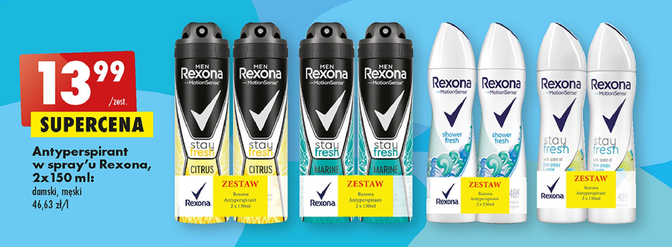 Dezodorant stay fresh citrus Rexona men promocje