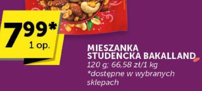 Mieszanka studencka Bakalland promocja w Groszek
