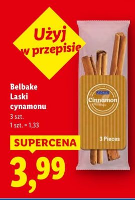 Laski cynamonu Belbake promocja w Lidl