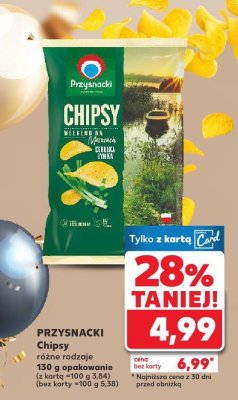 Chipsy różne rodzaje 130 g promocja w Kaufland