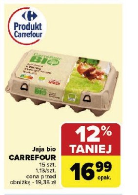 Jaja Carrefour bio promocja