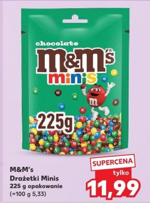 Drażetki M&M's Minis 225 g promocja w Kaufland