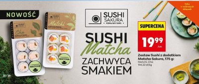Sushi Zestaw Sushi z dodatkiem Matcha Sakura - Cha promocja w Biedronka