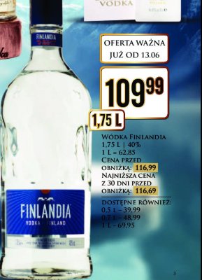 W贸dka Finlandia vodka of finland promocja