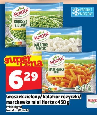Groszek zielony/kalafior różyczkowy/marchewka mini Hortex 450 g promocja w TOPAZ