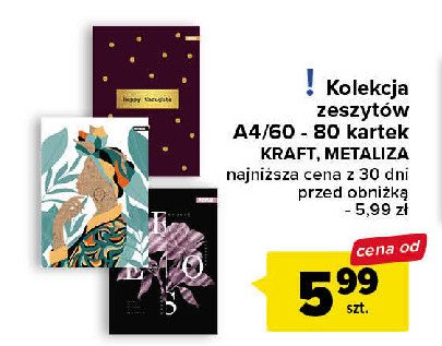 Zeszyt a4/60k. kratka kraft Interdruk promocja