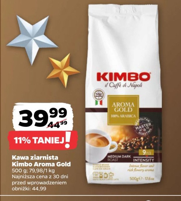 Kawa Kimbo aroma gold 100% arabica promocja w Netto