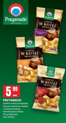 Chipsy Przysnacki w kotle prażone Cheddar z Czerwoną Cebulą promocja w Chorten