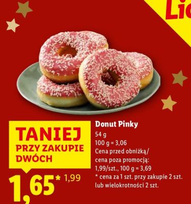 Donut Pinky Lidl promocja w Lidl