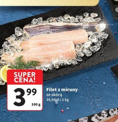 Filet z miruny ze skórą promocja w Intermarche