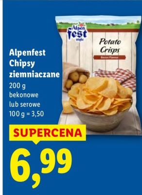 Chipsy ziemniaczane bekonowe promocja w Lidl