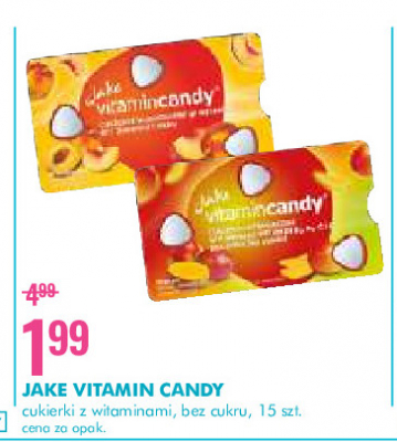 Cukierki brzoskwiniowe Jake vitamincandy promocja