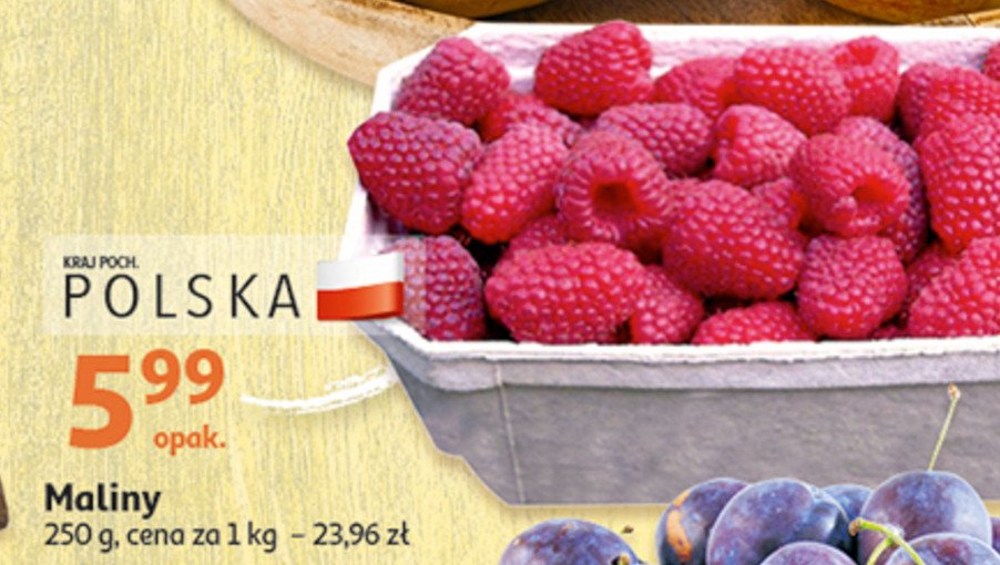 Maliny promocja w Auchan