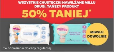 Wszystkie chusteczki nawilżane DRUGIE -50% promocja w Netto