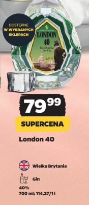 Gin London 40 promocja w Netto