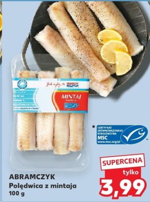 Polędwica z mintaja 100 g promocja w Kaufland