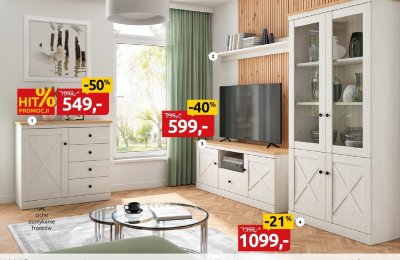 Szafka rtv RTVZD15 promocja w Black Red White