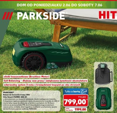 Robot do koszenia trawy 20v Parkside promocja