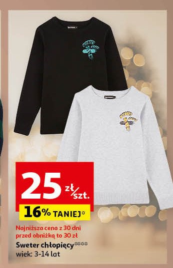 Sweter chłopięcy 3-14 lat promocja w Auchan