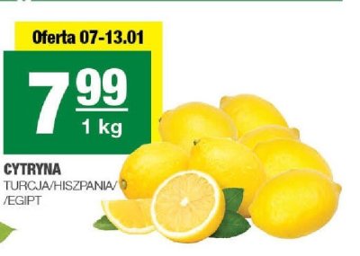 Cytryna Turcja/Hiszpania/Egipt promocja w SPAR
