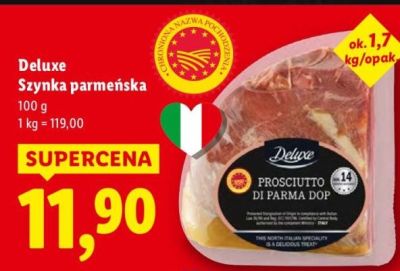 Szynka parmeńska Deluxe promocja w Lidl
