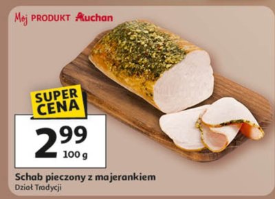 Schab pieczony z majerankiem Dział Tradycji promocja w Auchan