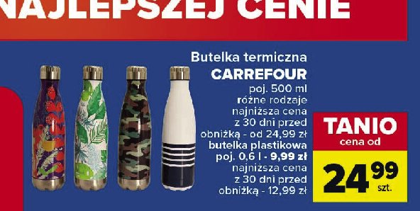 Butelka plastikowa 0.6 l Carrefour promocja
