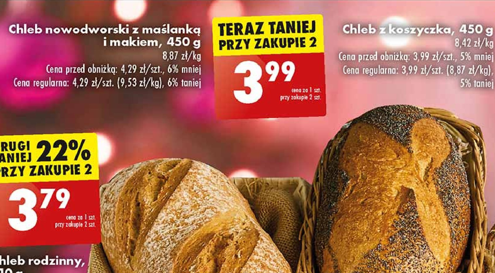 Chleb nowodworski z maślanką i makiem promocja