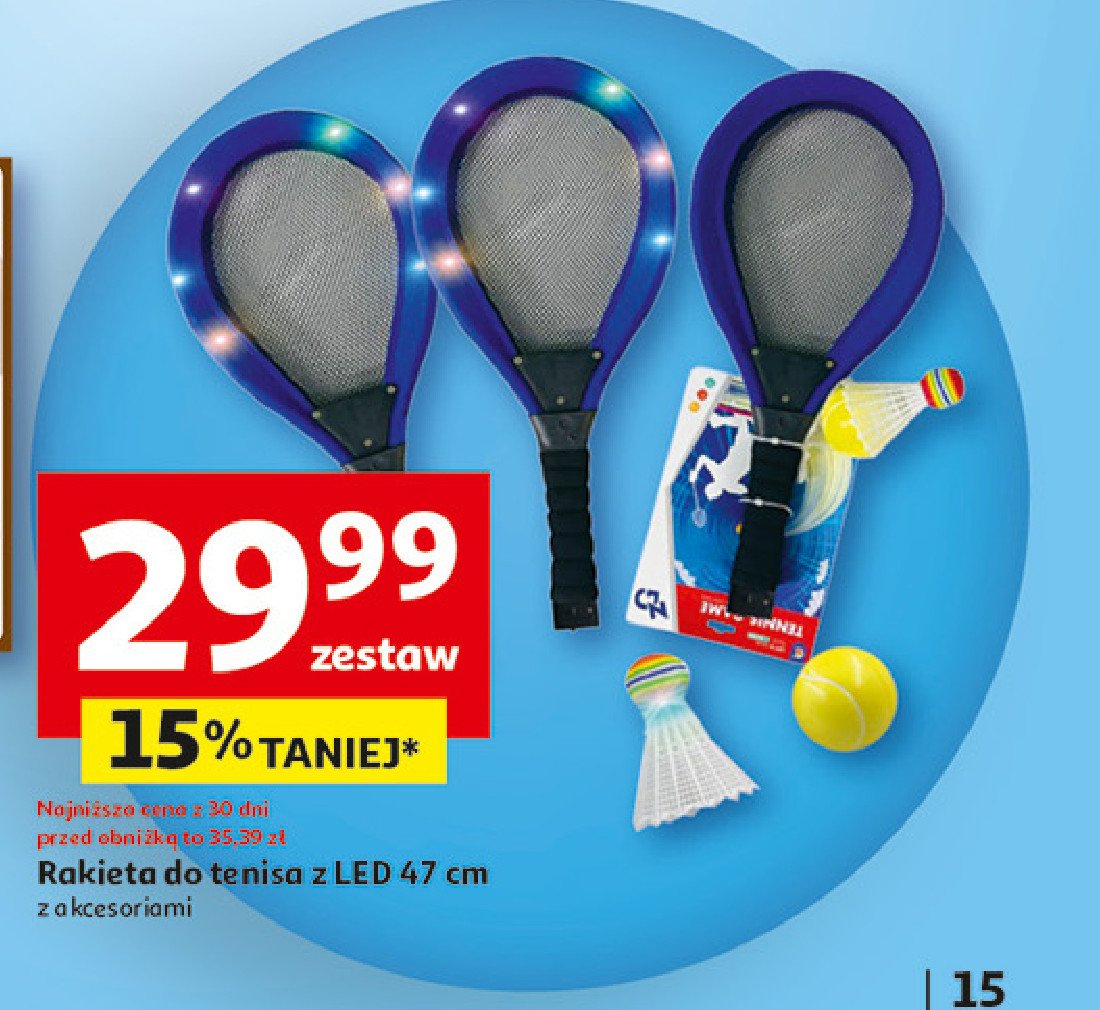 Rakieta led 47 cm z akcesoriami promocja w Auchan