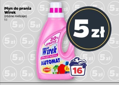 Płyn do prania Wirek (różne rodzaje) promocja w Netto