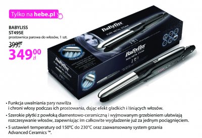 Prostownica st495e pure metal steam Babyliss promocja