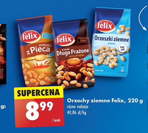 Orzeszki ziemne z pieca z solą Felix promocja