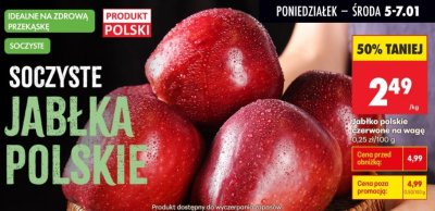 Jabłka promocja w Biedronka