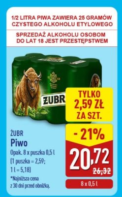 Piwo 8-pak promocja w Aldi