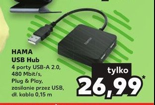 Rozdzielacz usb 2.0 hub 1:4 Hama promocja