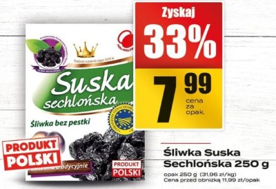 Śliwka Suska Sechłońska bez pestki promocja w Supeco