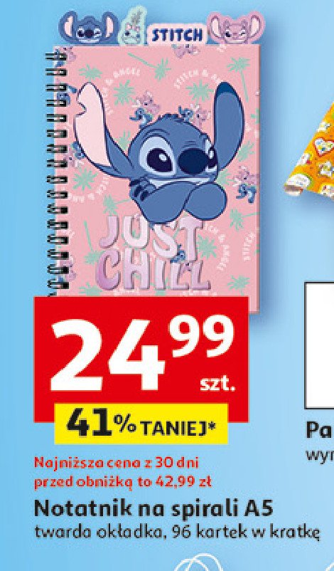 Notatnik na spirali a5/96 k promocja w Auchan