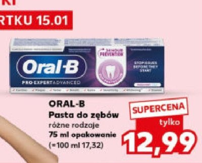 Pasta do zębów różne rodzaje 75ml promocja w Kaufland