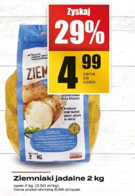 Ziemniaki jadalne promocja w Supeco